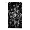 Elegant Black and White Smoke Skull Bachelor Size Shower Curtain