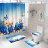 Elegant Butterfly Design Shower Curtain For Luxury Bathroom Decor