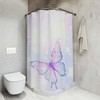 Elegant Butterfly Illustration Shower Curtain - Simple And Classy Bathroom Decor