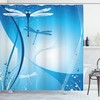 Elegant Dragonfly Print Shower Curtain For Bathroom
