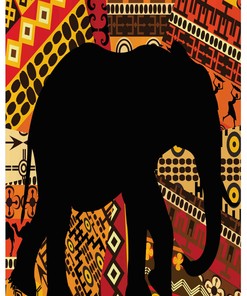 Elegant Elephant Shower Curtain With Stable Silhouette Elephant Design For Your Bathroom