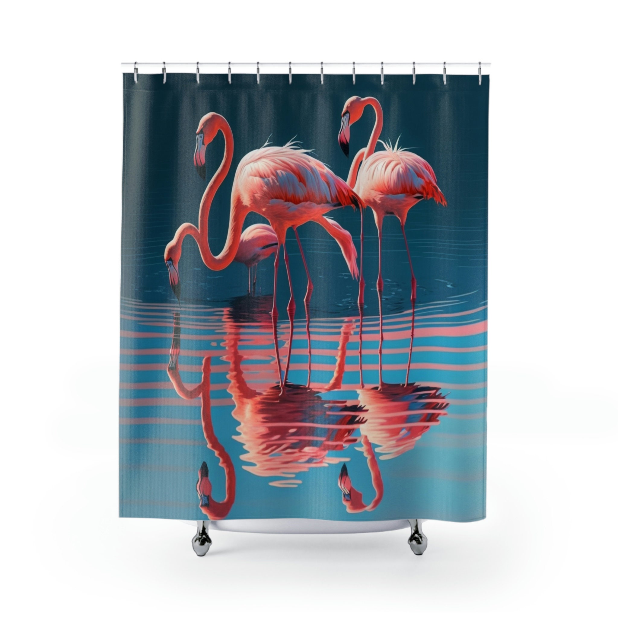 Elegant Flamingo Shower Curtain As Unieke Badkamer Decoratie Accessoires