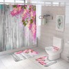 Elegant Floral Shower Curtain, Perfect For Adding A Sophisticated Touch To Your Bathroom