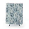 Elegant Floral Shower Curtain - Water Resistant, Perfect Bathroom Accessory, Botanical Bathroom Decor