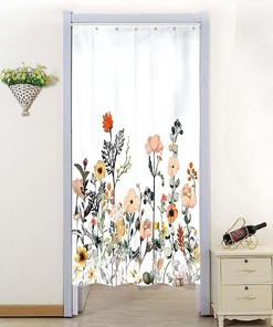 Elegant Floral White Shower Curtain for Your Home or Hotel Bathroom