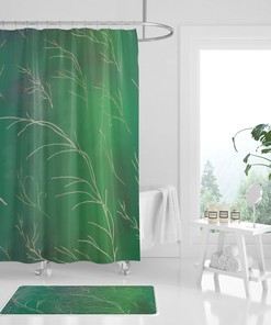 Elegant Forest Bathroom Decor With Boho Shower Curtain And Tree Branches Print