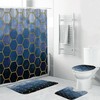 Elegant Geometric Pattern Shower Curtain For Modern Bathroom Decor