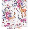 Elegant Hand-Painted Sika Deer And Rose Flowers Shower Set For Your Bathroom