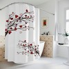 Elegant Hearts Tree Shower Curtain For A Romantic Bathroom