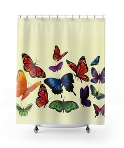 Elegant Heavenly Butterfly Shower Curtain For Chic Bathroom Decor