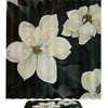 Elegant Magnolia Bloom Waterproof Shower Curtain for Bathroom