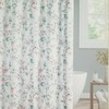Elegant Martha Stewart Ginny Floral Fabric Shower Curtain for Bathroom