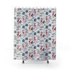 Elegant Nautical Shower Curtain with Seahorse and Sea Turtle Design for Your Bathroom