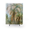 Elegant Palm Trees Print Shower Curtain for Bathroom