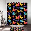 Elegant Pastel Butterflies Pattern Shower Curtain for a Soft and Pretty Bathroom Decor