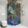 Elegant Peacock Feather Shower Curtain - Colorful Bathroom Decor
