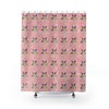 Elegant Pink Bling The Order of the Eastern Star Emblem OES Women's Shower Curtain for Eastern Star Members