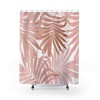 Elegant Pink and White Flamingo Shower Curtain for Delicate and Subtle Design