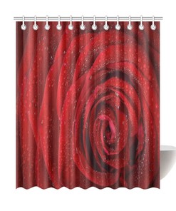 Elegant Rosa Shower Curtain with Highly Durable and Waterproof Fabric Material for Your Bathroom Decor