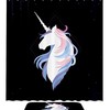 Elegant Unicorn Purple Rhombus Shower Curtain For Waterproof Bathroom Decor