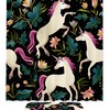 Elegant Unicorn in Lotus Pond Decorative Shower Curtain