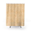 Elegant Yellow William Morris Decor Shower Curtain for Art Nouveau Bathroom Decor 