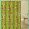 Elegant and Chic Rosette Flower Pattern Bath Shower Curtain
