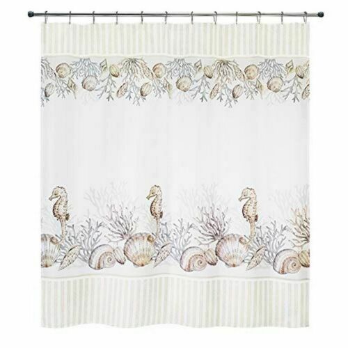 Elegant and Luxurious Seahorse Shower Curtain for Elite Bathroom Decor