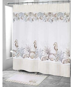 Elegant and Luxurious Seahorse Shower Curtain for Elite Bathroom Decor