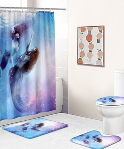Elegant and Modern Mermaid Shower Curtain for Your Bathroom