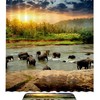 Elephant Bathroom Decorr, Waterproof Shower Curtain 
