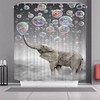 Elephant Blowing Bubbles Shower Curtain For Fun-Loving Bathroom Decor
