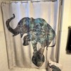 Elephant Mandela Boho Shower Curtain With Pillow - Unique Home Decor