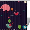 Elephant Pattern Shower Curtain for a Unique Look in Your Bathroom