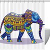 Elephant Printed Shower Curtain In Multiple Colors