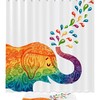 Elephant Printed Waterproof Shower Curtain For Bathroom Decor