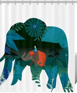 Elephant Shower Curtain for Your Bathroom Decor