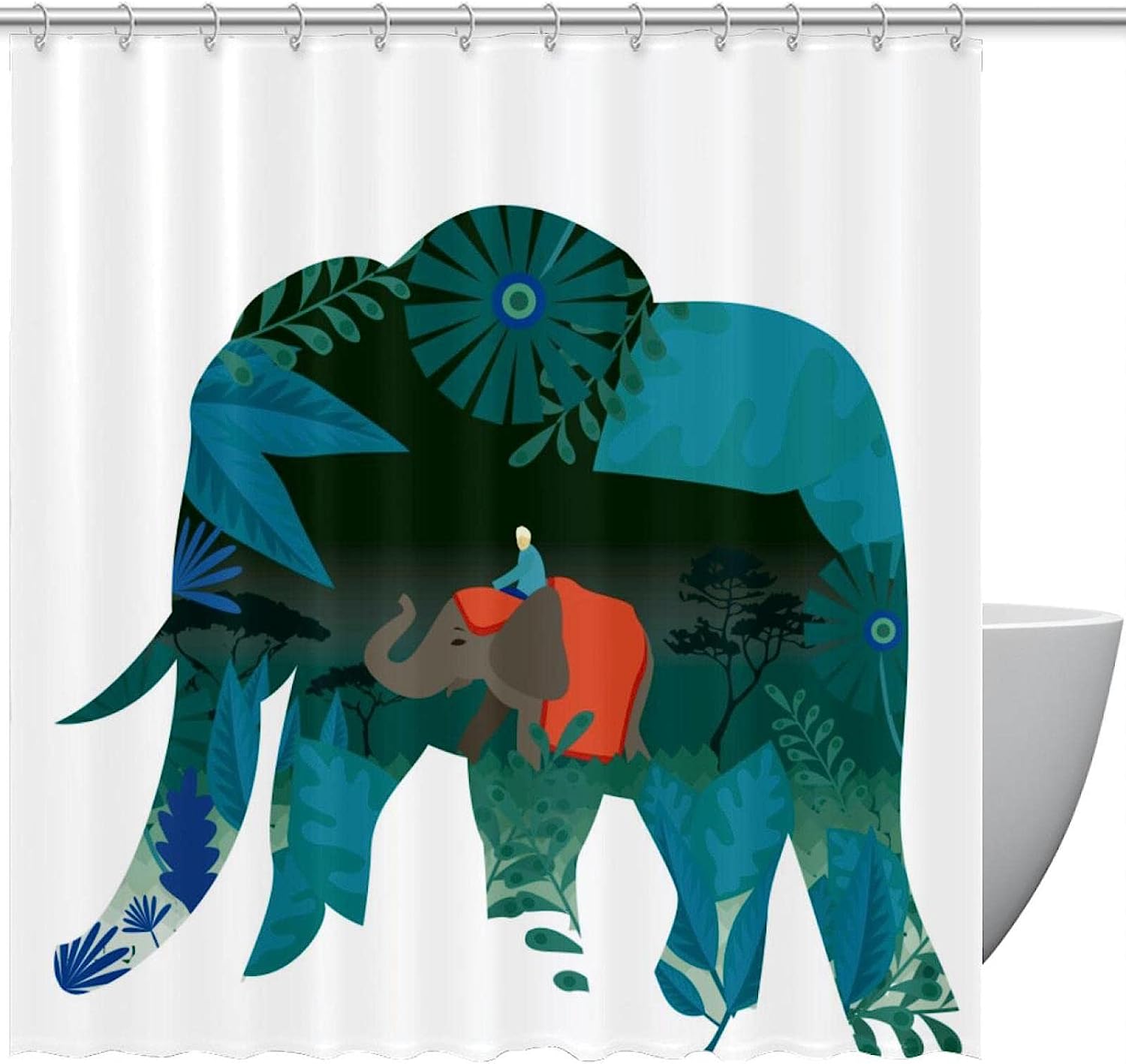 Elephant Shower Curtain for Your Bathroom Decor