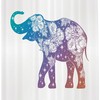 Elephant Sketch Print Shower Curtain