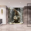 Elephant Waterfall Shower Curtain Fabric Heavy Duty Modern Design