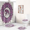 Elephant-Lovers Unite With This Floral Elephant Shower Curtain For A Trendy Bathroom 