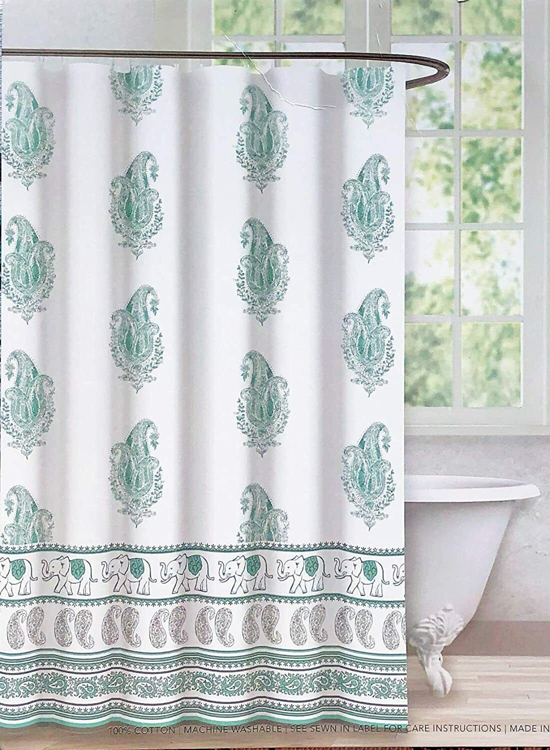 Elephant-Themed Shower Curtain - Add Some Fun To Your Bathroom