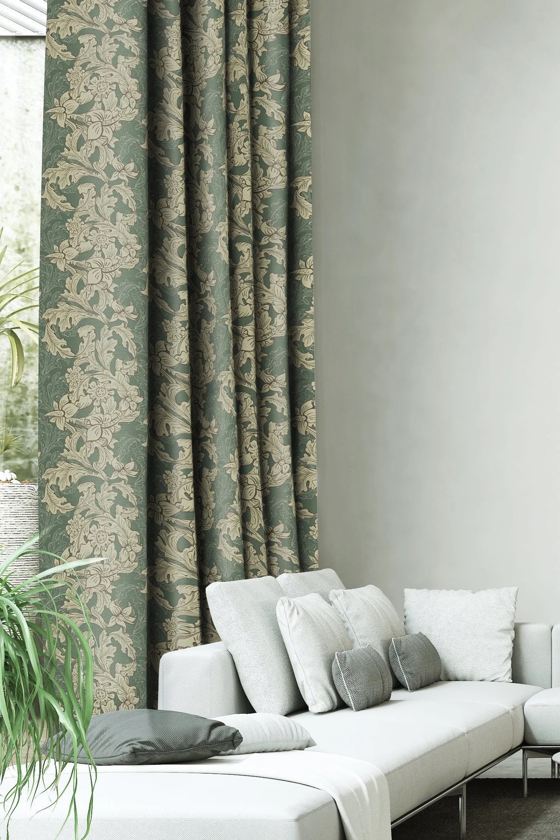 Elevate Your Home Decor With A Decorative Floral Weave Geometric Blackout Curtain Panel