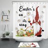 Elf and Flowers Easter Shower Curtain for a Cute Look in Bathroom 