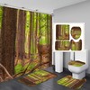 Elk Reindeer Forest Animals Shower Curtain In - Forest Elk Deer Wild Animal
