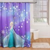 Elsa'S Snowflake Shower Curtain For A Magical Bathroom
