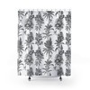 Embrace Boho Style with Monkey Jungle Shower Curtain - Black and White Pattern 