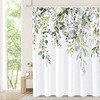 Embrace Nature with Green Eucalyptus Shower Curtain for Your Bathroom