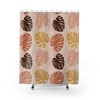 Embrace Nature with Monstera Tropical Shower Curtain - Boho Print on Shower Curtain 