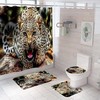 Embrace The Animalistic Aura with This Leopard Print Bathroom Curtain